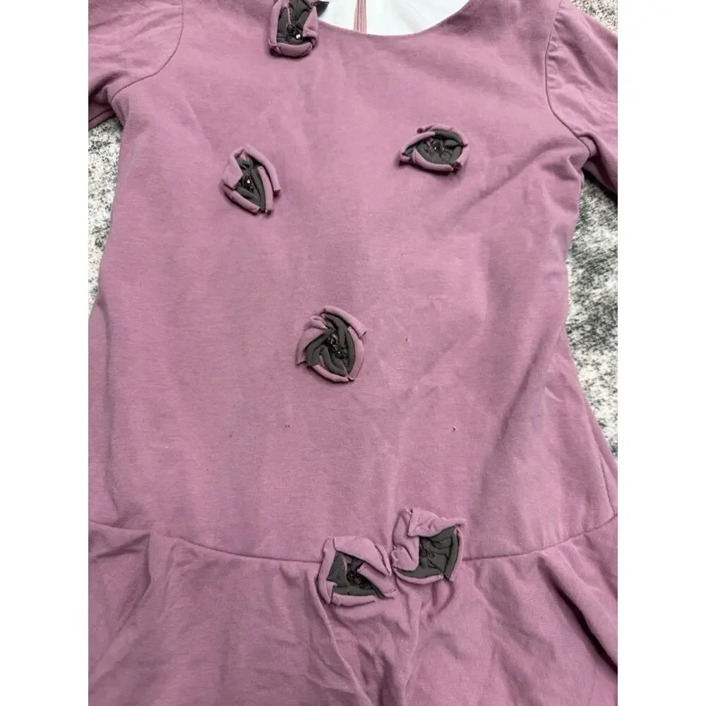 Isobella & Chloe Dress- Size 6 Hot Pink and Gray- Pre-Owned